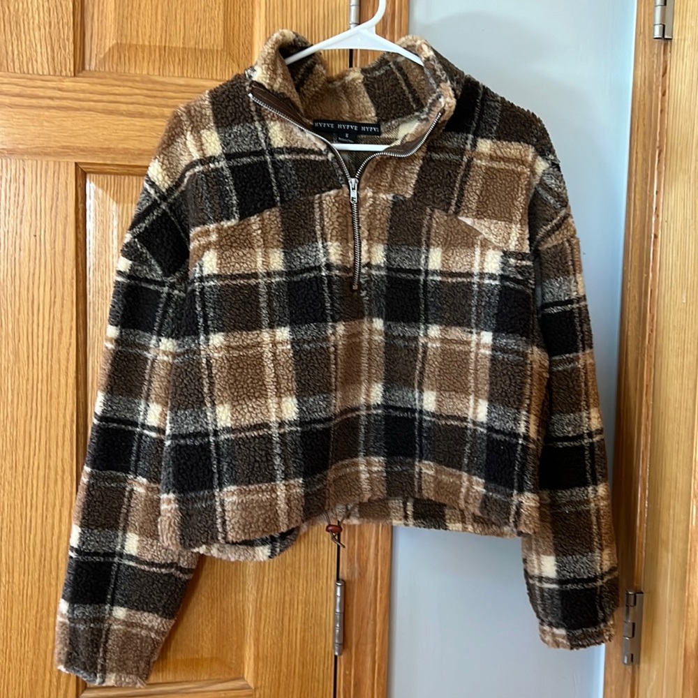 Plaid Quarter Zip